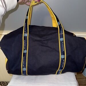 RBC Capital Markets Banker Duffle Bag Canvas Navy Blue Scarborough & Tweed USA